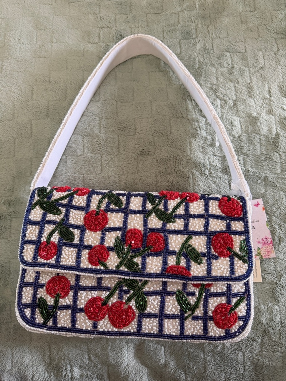 Beaded cherry purse 🍒